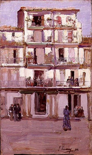 タンジールの家」（油彩・キャンバス） 作： John Lavery