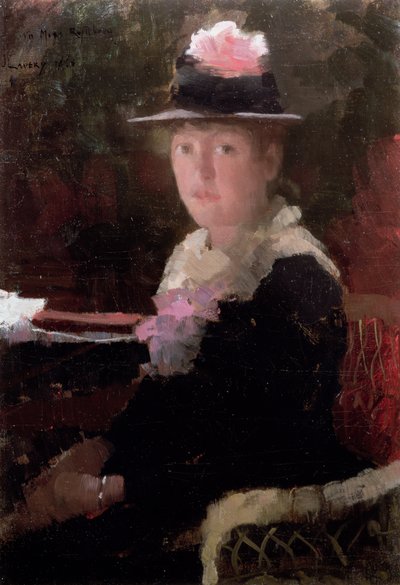 ミスゲルダリュードベリの肖像、1883年 作： John Lavery