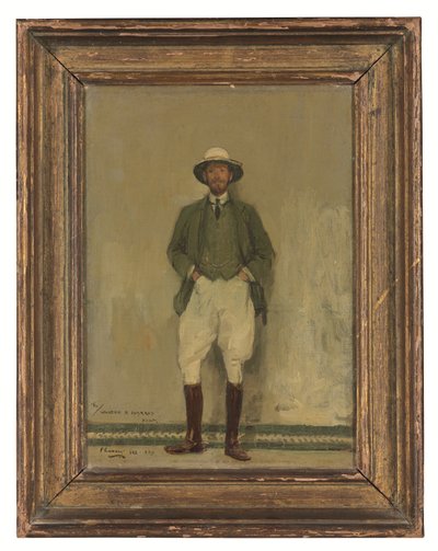 ウォルター・B・ハリスの肖像 1907年頃（油彩、キャンバス・ボード） 作： John Lavery