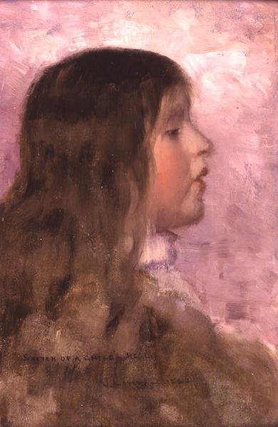 子供の頭のスケッチ 作： John Lavery