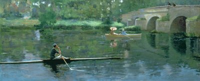グレツの橋、1883年 作： John Lavery