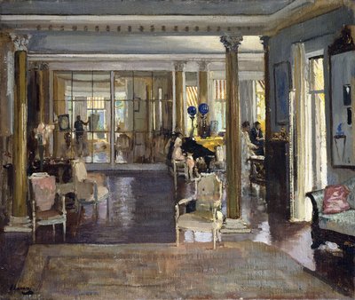 応接室、ファルコンヘッド 作： John Lavery