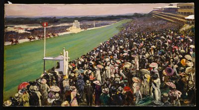 ゴールドカップ、アスコット、ロイヤルエンクロージャー 作： John Lavery