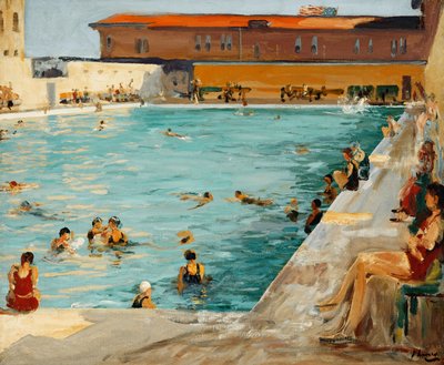 パームビーチの人民プール 作： John Lavery
