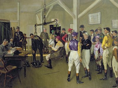 ハーストパークの計量室 作： John Lavery