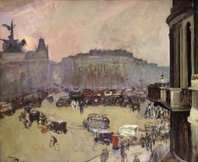 冬の太陽、ハイド・パーク・コーナー 作： John Lavery