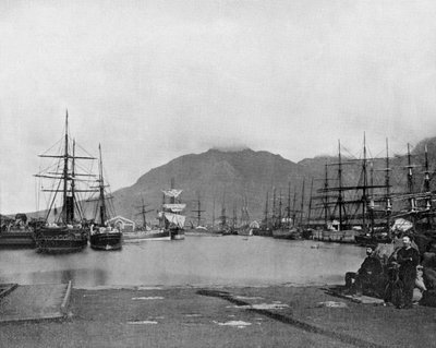 南アフリカの喜望峰（モノクロ写真 作： John Lawson Stoddard