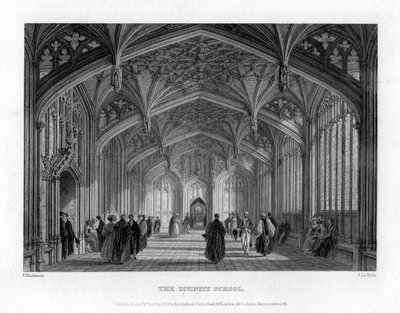 神学校、オックスフォード、1837年。 作： John Le Keux