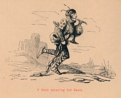 戦利品を確保するデーン、c1860、c1860 作： John Leech