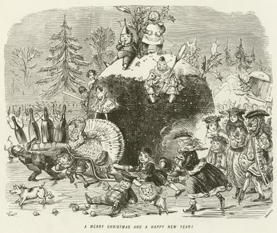 メリークリスマスと幸せな新年！ 作： John Leech