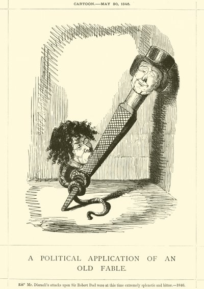古い寓話の政治的応用 作： John Leech
