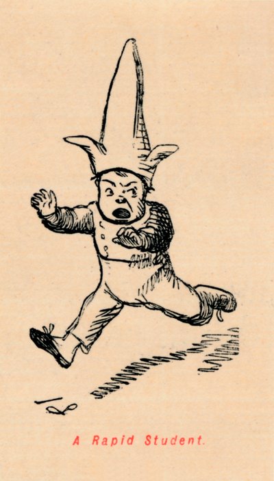 急速な学生、c1860、1860 作： John Leech