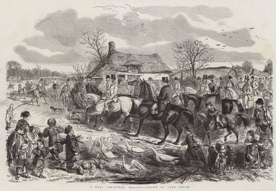 本当のクリスマス休暇 作： John Leech