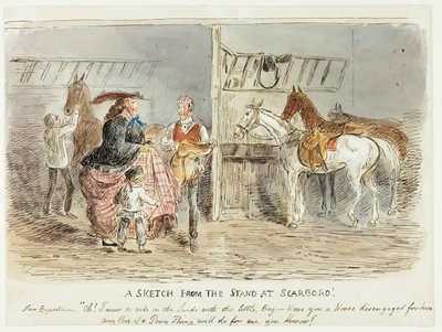 スカボロのスタンドからのスケッチ 作： John Leech