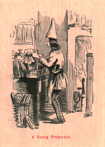 若いプリテンダー、1897年。 作： John Leech