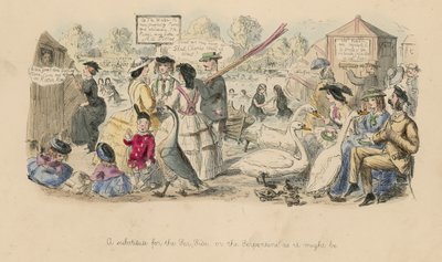 海辺の代わり。または、サーペンタイン 作： John Leech