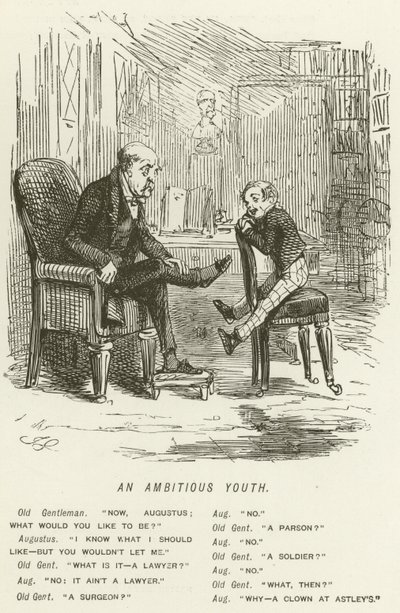 野心的な若者 作： John Leech