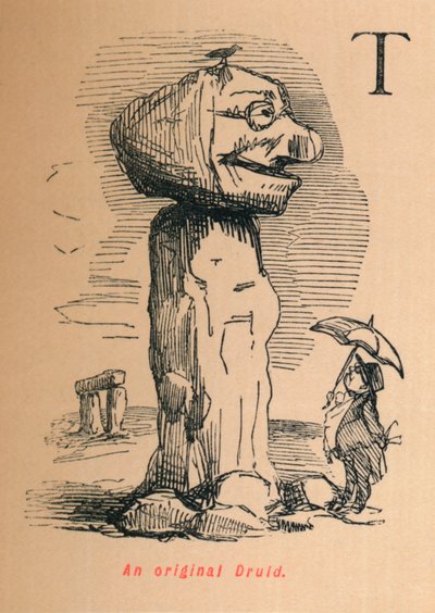 オリジナルのドルイド、c1860、1860 作： John Leech