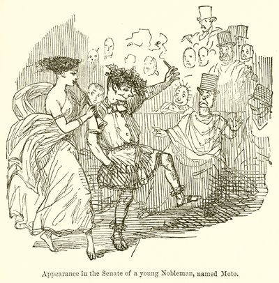 メトと呼ばれる若い貴族の上院に登場 作： John Leech