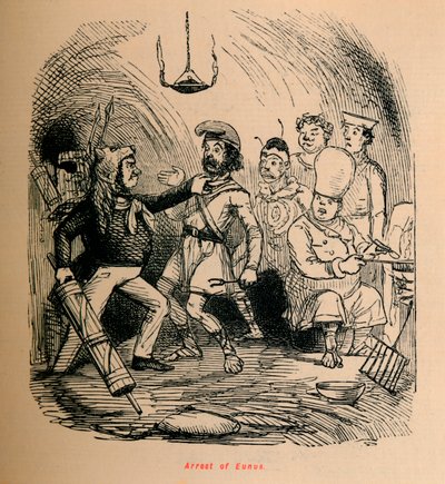 ユーナスの逮捕、1852年 作： John Leech