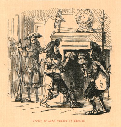 エスクリックのハワード卿の逮捕、1897年。 作： John Leech