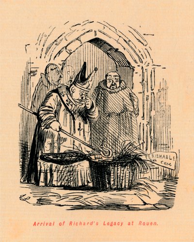 リチャーズレガシー到着、ルーアン、c1860、c1860 作： John Leech