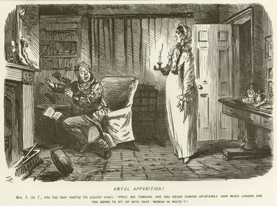 恐ろしい幻影！ 作： John Leech