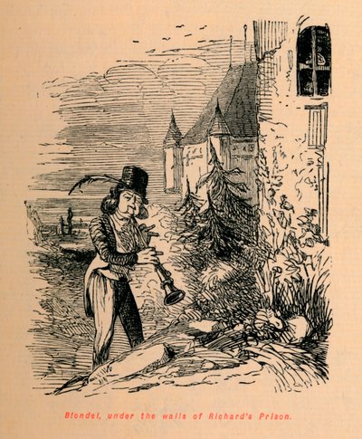 ブロンデル、リチャーズ刑務所の壁の下、c1860、c1860 作： John Leech