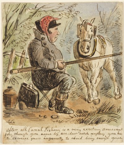 運河釣り 作： John Leech