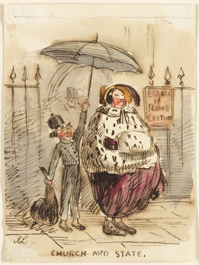 教会と国家 作： John Leech