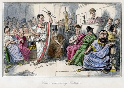 シセロ、カタリンを非難、1850年代。 作： John Leech