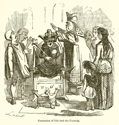 Ethelred the Unreadyの戴冠式 作： John Leech