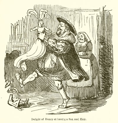 息子と相続人を持つヘンリーの喜び 作： John Leech