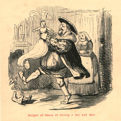 1897年に息子と相続人がいたことによるヘンリーの喜び 作： John Leech