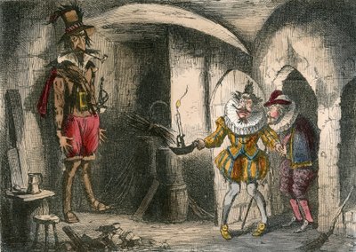 サフォークとマウントイーグルによるギド・フォークスの発見。 作： John Leech