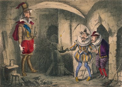 サフォークとマウントイーグルによるグイドフォークスの発見、1850年 作： John Leech