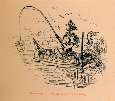 Summanusの頭の発見、1852年 作： John Leech