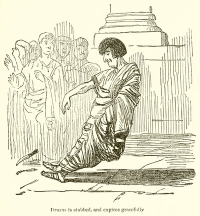 ドルサスは刺され、優雅に期限切れになる 作： John Leech