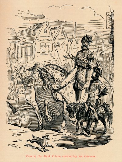 エドワードブラックプリンス、囚人を指揮、c1860、c1860 作： John Leech