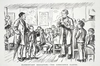 初等教育-良心の条項 作： John Leech