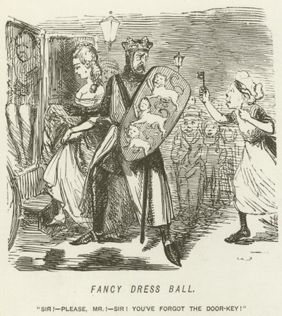 仮装舞踏会 作： John Leech