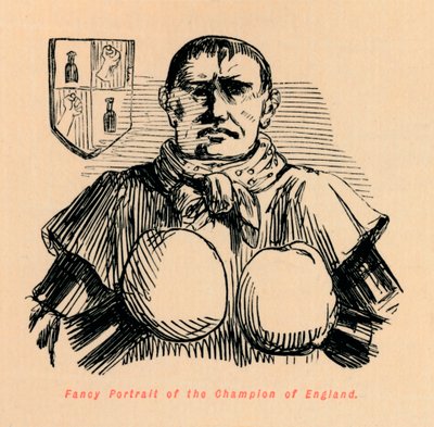 イギリスのチャンピオンの派手な肖像画、c1860、c1860 作： John Leech