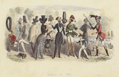 1844年のファッション 作： John Leech