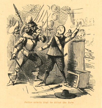 フェルトンは、1897年に公爵を殺したことを認めている。 作： John Leech