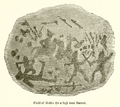 バネット近くの戦場（霧の中） 作： John Leech