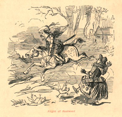 ルックウッドの飛行、1897年。 作： John Leech
