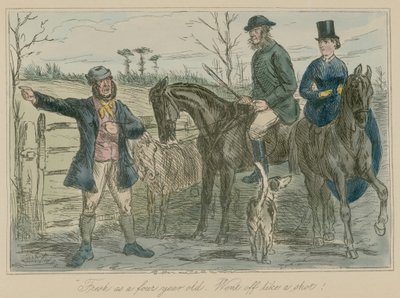 4歳のように新鮮。ショットのように出発しました 作： John Leech