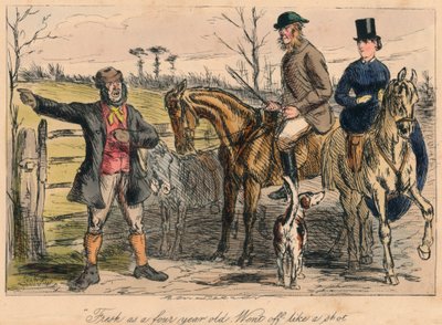 4歳のように新鮮。ショットのように去った、1865 作： John Leech