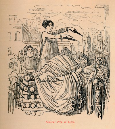 スッラの葬儀の山、1852 作： John Leech