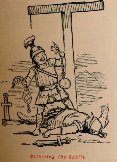 戦利品の収集、1852 作： John Leech